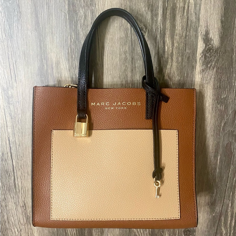 Marc Jacobs Grind - Brown Colorblock Tote